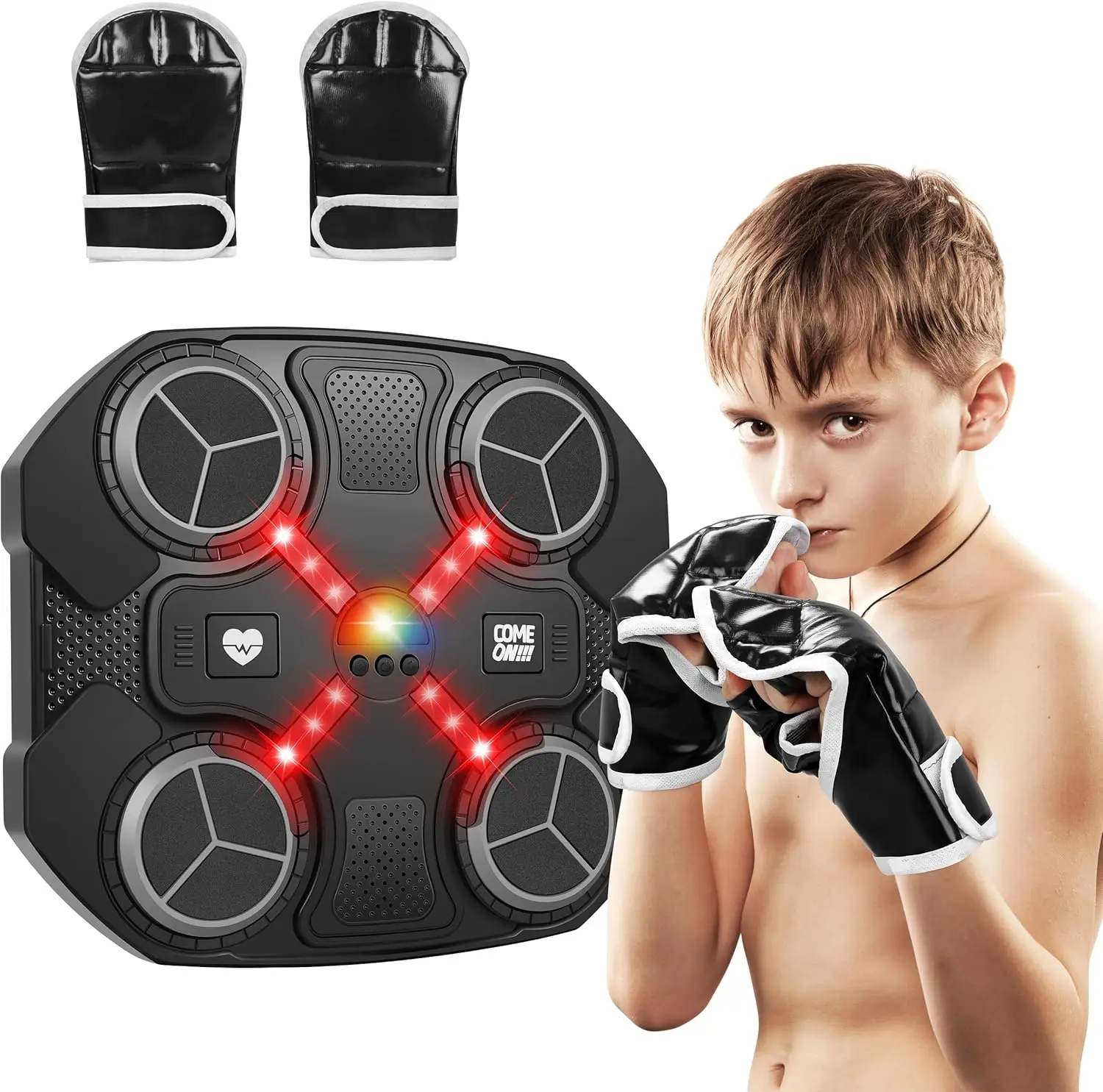 RS Popular Wall Mounted Bluetooth Children Smart Punching Target Child Toys Music Boxing Machine Sport Toys for Kids