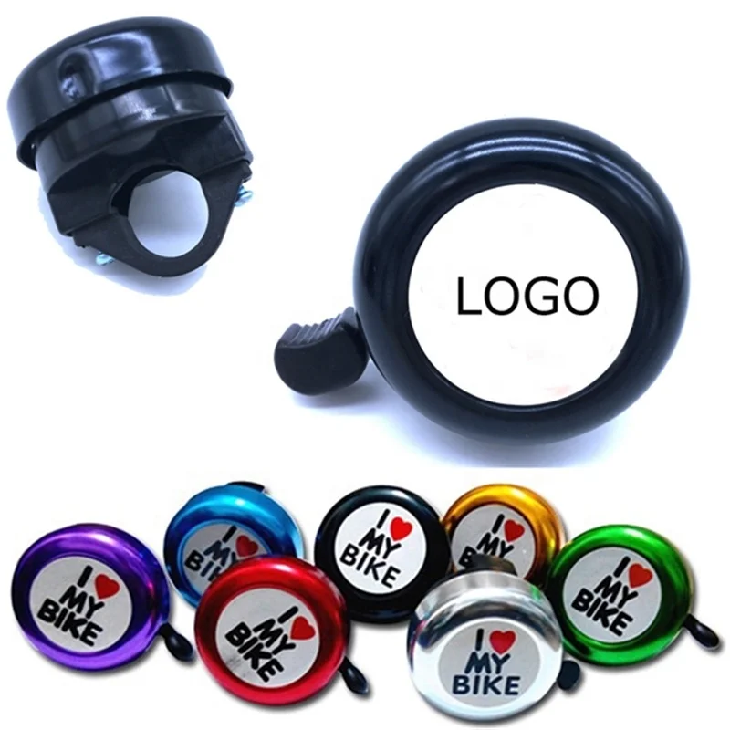
Hot Selling Custom Logo Printed Cycling Handlebar Horn Aluminum Alloy Mini Bike Bell 