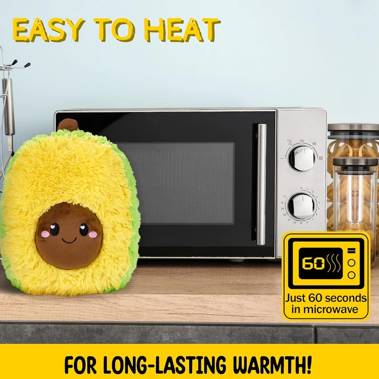 Top Selling Products 2024 Custom Cute Soft Cozy Plush Pillow Warm Stuffed Animal Microwave Heating Pad