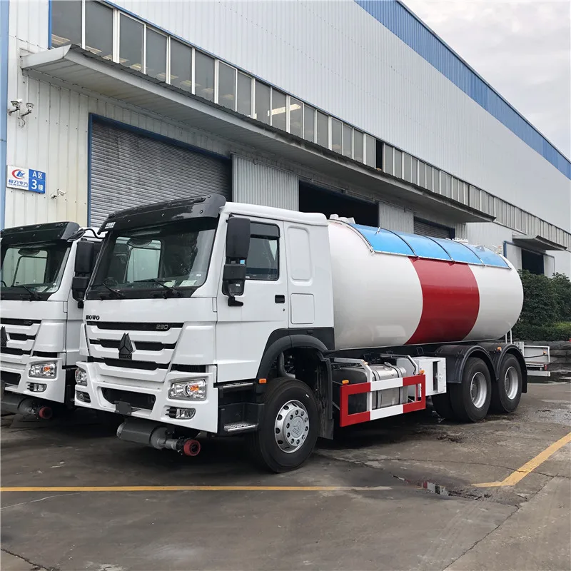 6x4 HOWO 25000 liters RHD LHD lpg tanker truck