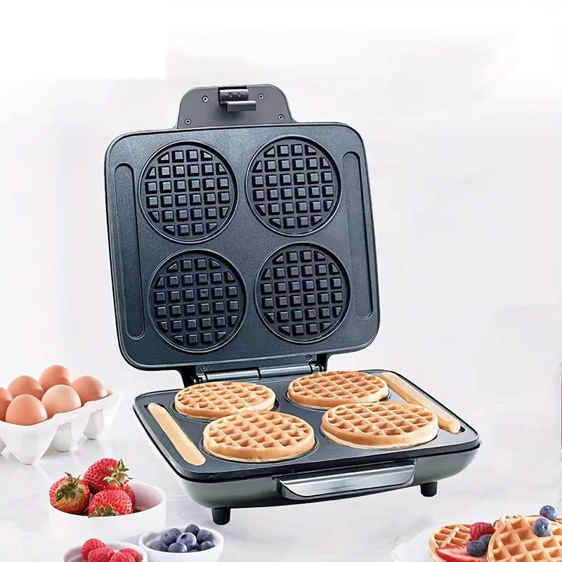 BSCI factory  hot selling  mini  double waffle maker  Industrial waffle machine 16 holes  snacks mini waffle making  machine