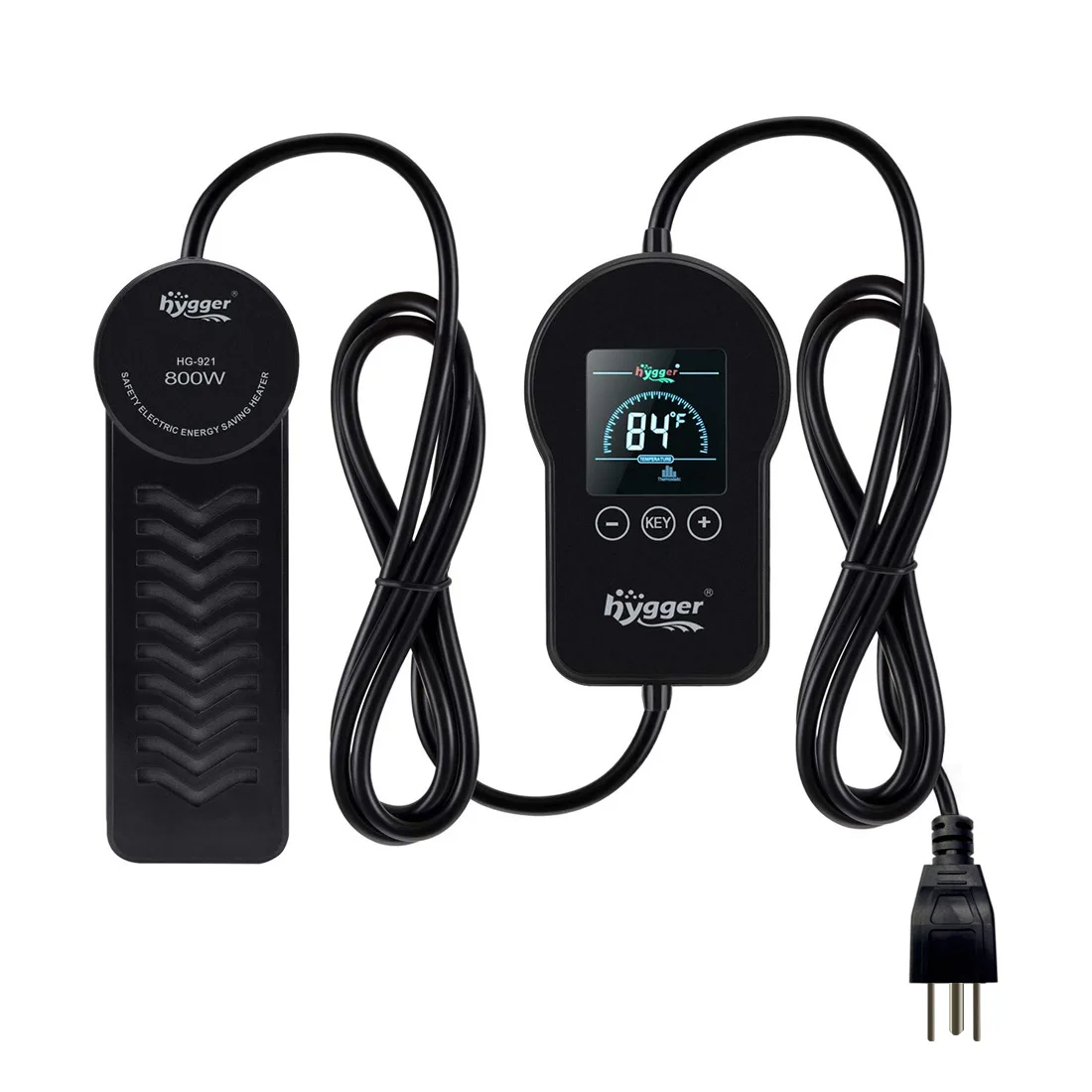 Hygger Fast Heating PTC Aquarium Heater with LED Digital Temperature Controller , 800W Submersible Fish Heater