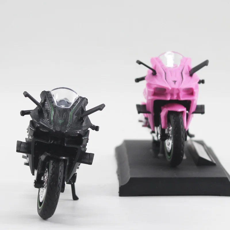 2024 Wholesale New 1/18 Scale Diecast Simulated Alloy Steering And Shock Absorbing Motorcycle Model Ornaments Toys