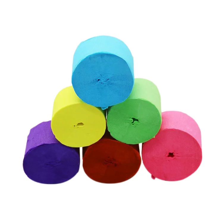 
Paper Streamer Rolls Wholesale Color Crepe Wood Pulp Newsprint Paper Offset Printing Chemical-mechanical Pulp Recycled Uncoated 