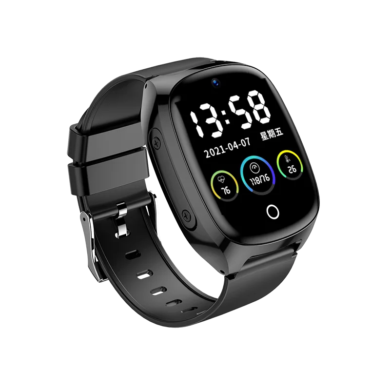 D300 4G GPS часы для пожилых людей Смарт-часы IP68 Водонепроницаемый WiFi трекер/сердечный ритм кровяное давление черный золотой
