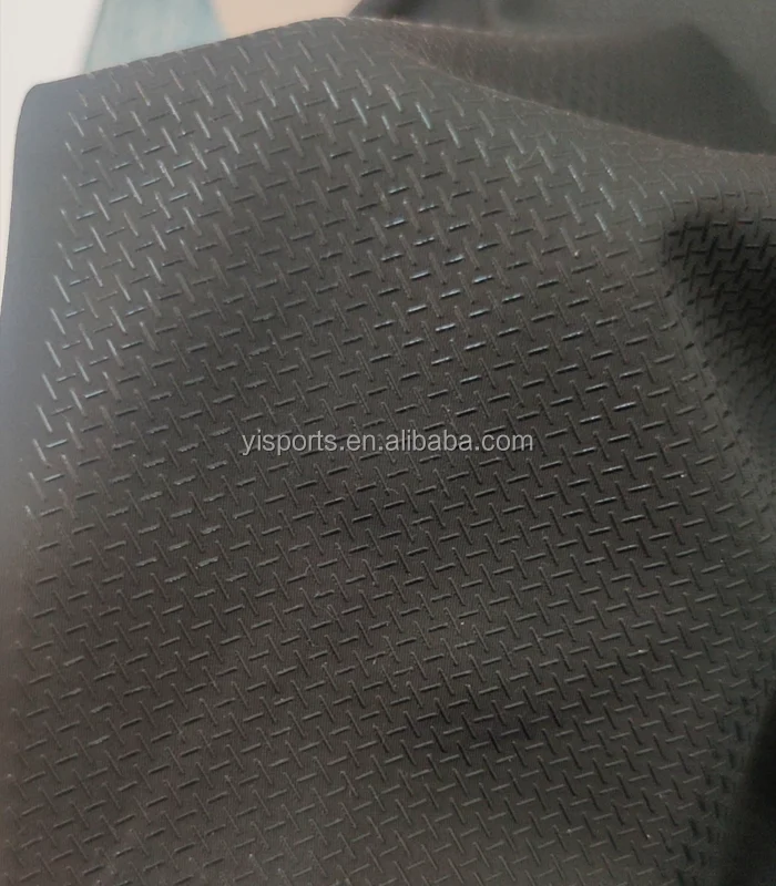 Customized anti slip silicon fabric nylon 77% Polyester 23% Elastam more colors silicone coated spandex fabric