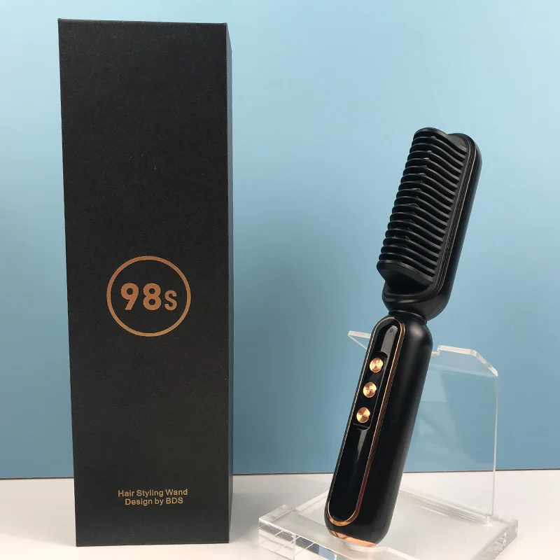 china wholesale straightener hair brush best usb wireless electric hair straightener brush