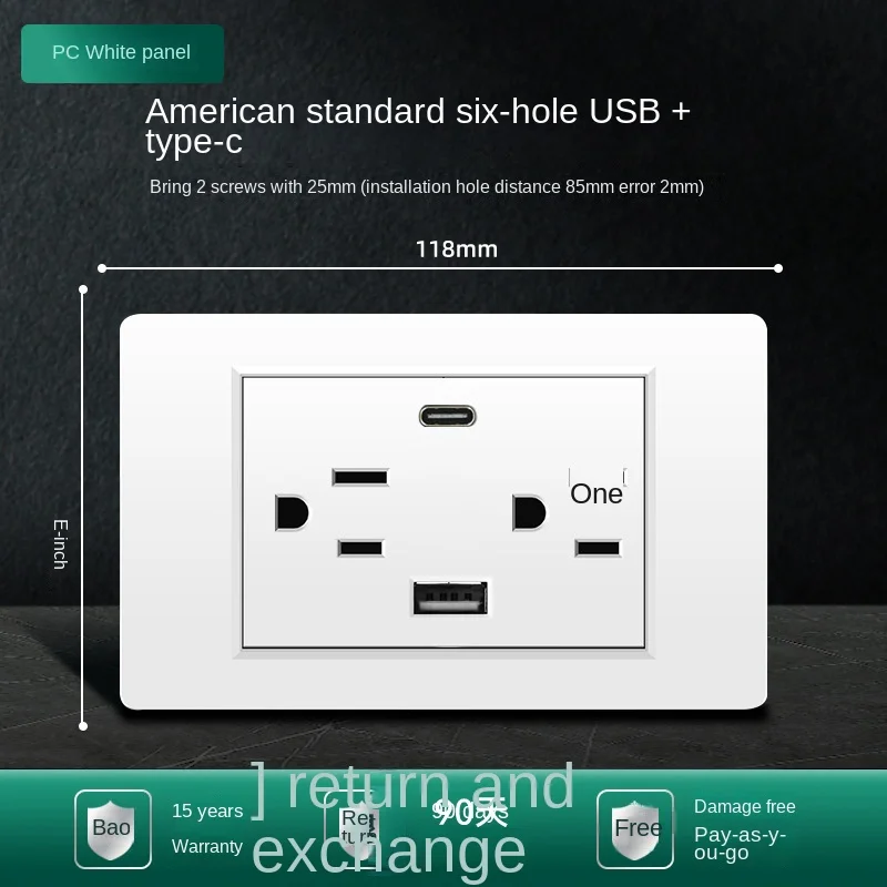 Switch Socket Thai Pc Panel Vietnam Six-hole Usb Taiwan 118 Thai Wall Socket