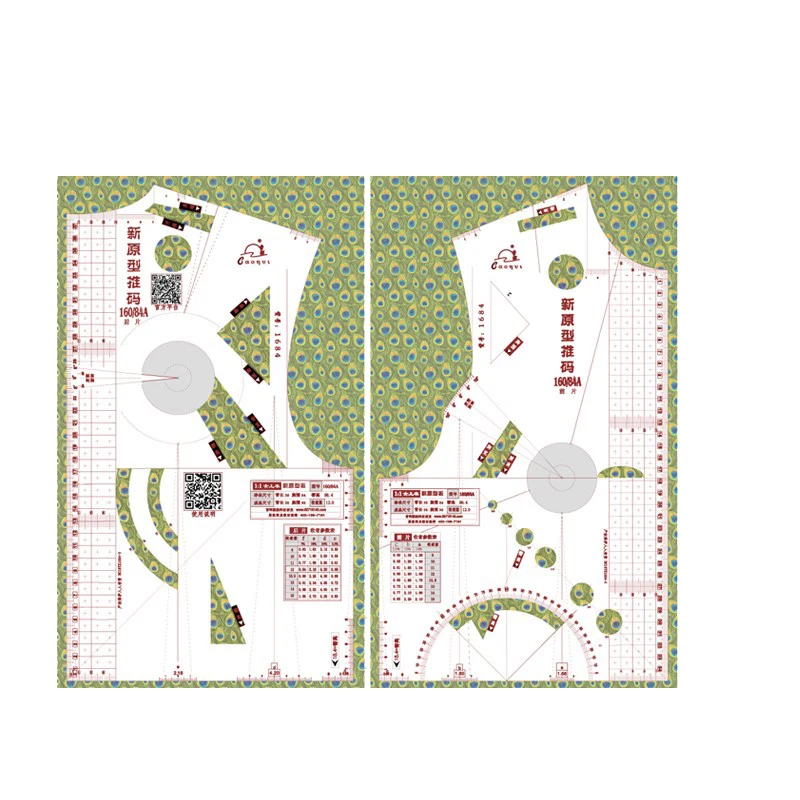 Линейка модного дизайна 1:1, тканевый дизайн, школьный Студент, техника, одежда, рисование, временные образцы одежды, линейки