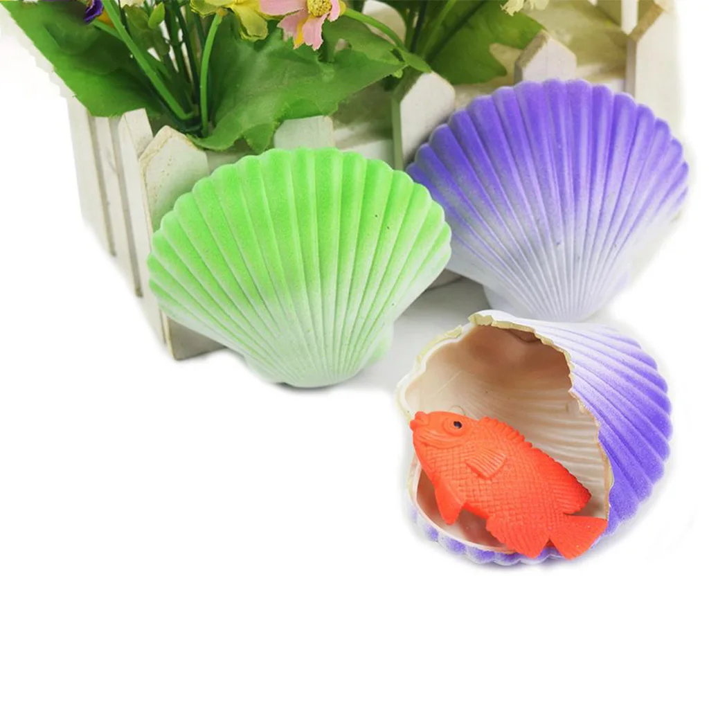Wholesale cheap custom magic water expand grow in water expanding capsules kids children conch shell  hatching surprise egg toy