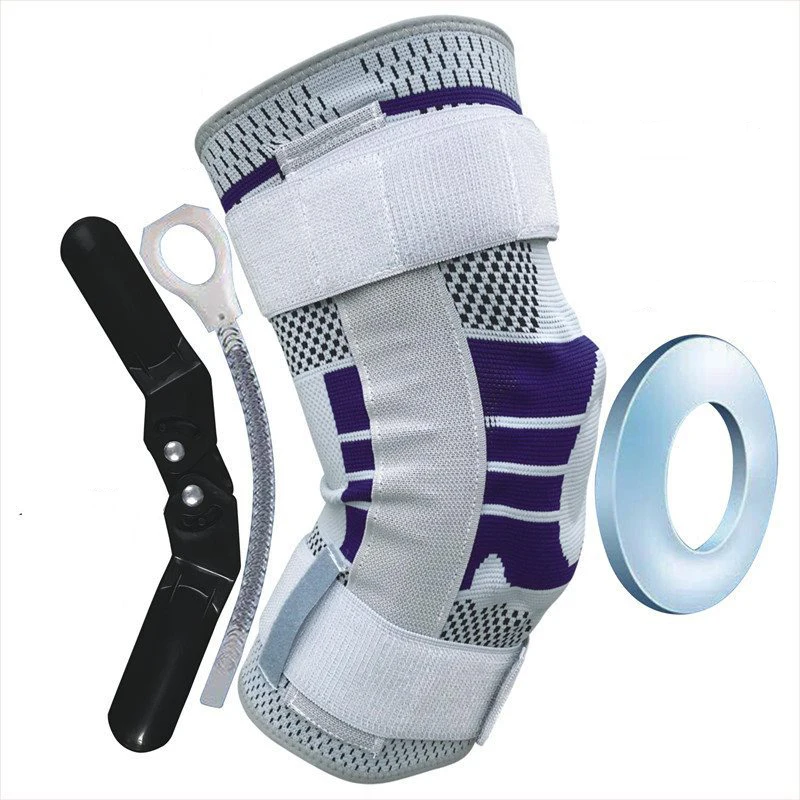 New Gym Custom Protective Compression Basketball 3d Adjustable Buy Strap Hinged With Spring Pads Belt Sleeve Support Knee Brace