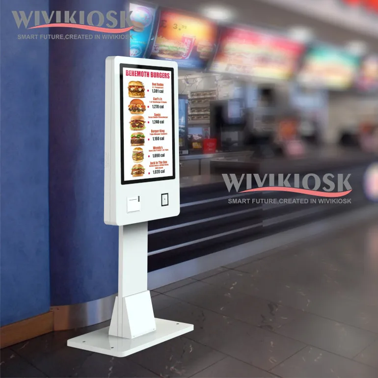 OEM ODM Android 21.5 32 Inch Self Service Food Order Kiosk Payment Kiosks Self Checkout Self Ordering Kiosk In Restaurant