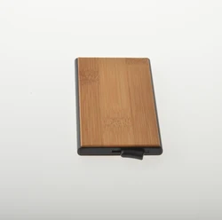 Newest minimalist wood wallet wooden wallet for men rfid blocking wood place card holder bamboo wallets