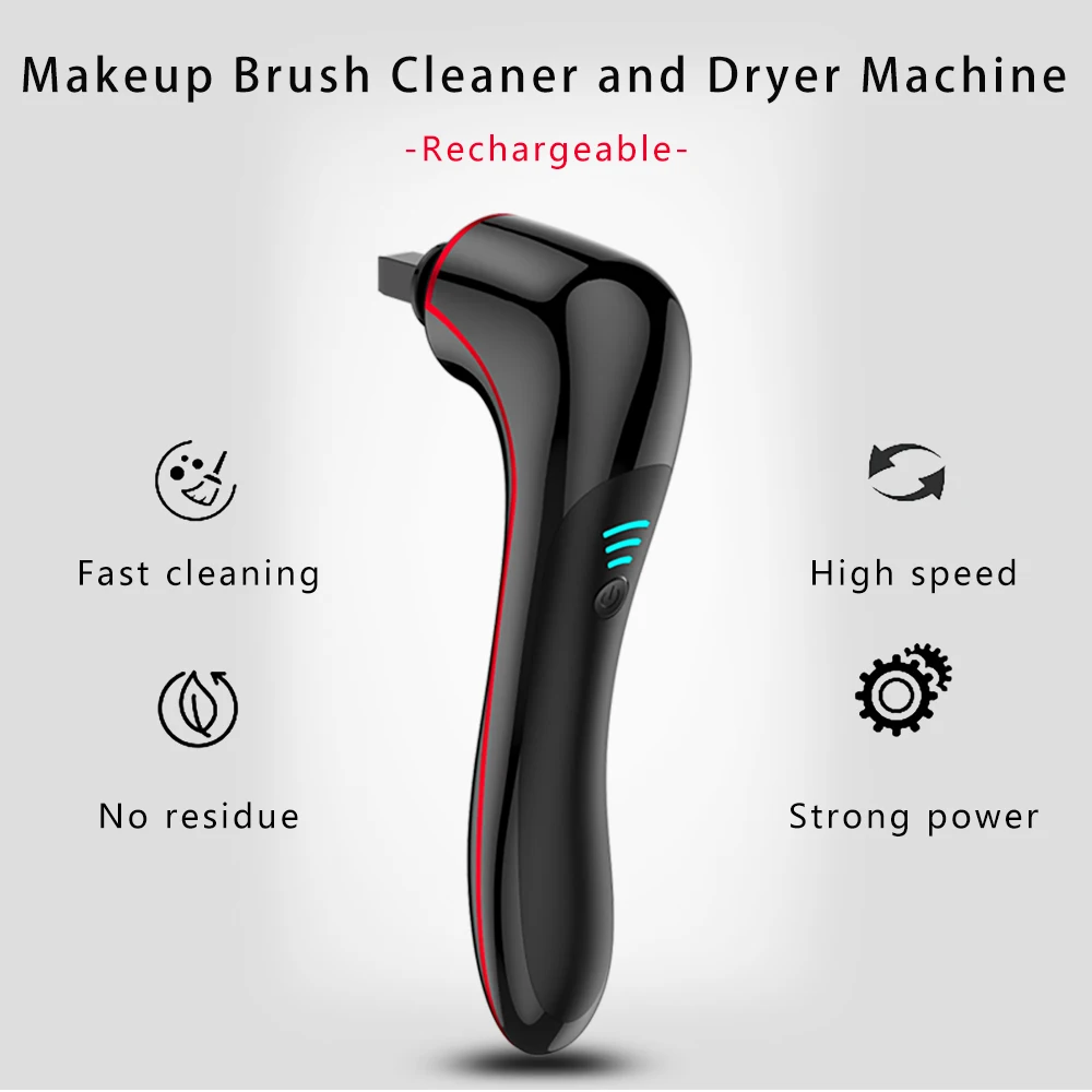 Professional Automatic Electric Make Up Bottle Eyelash Brush Cleaner And Dryer Kit