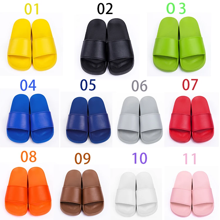 High Quality Creat Logo 2023 Custom Sandals Slides Pvc Customize Women Hotel Slippers Slides