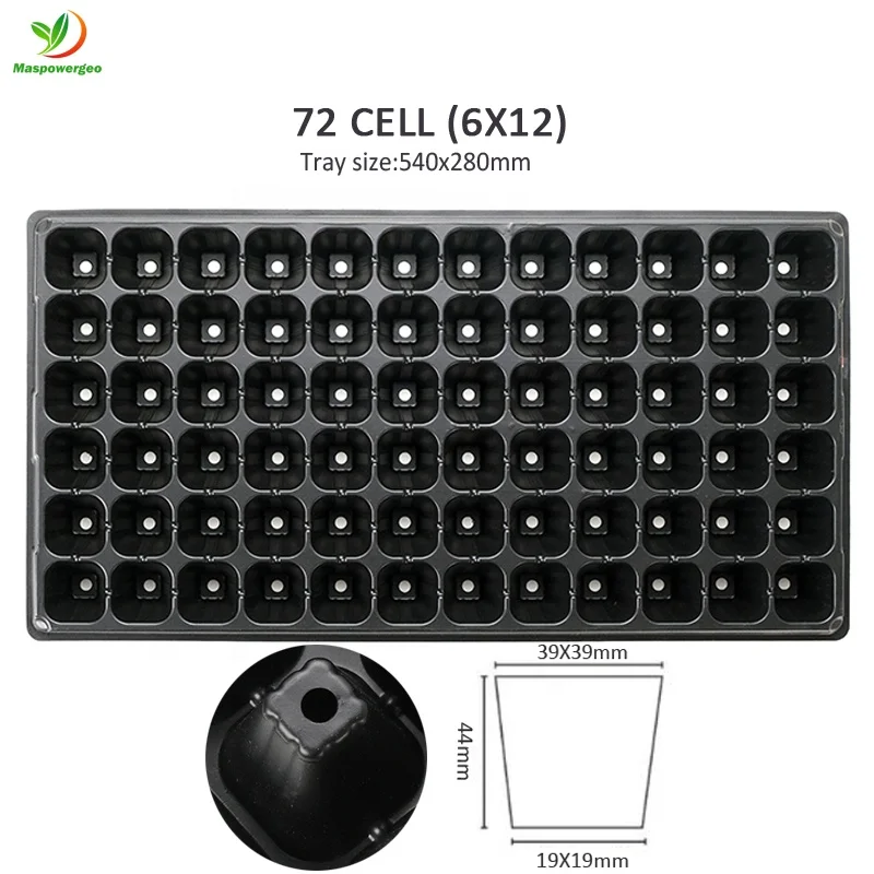 72 105 128 200 288 seed cells seeding tray nursery for fruits ,vegetable ,flower germination