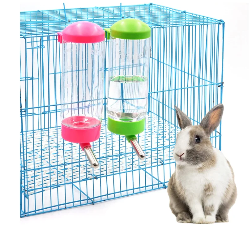 Plastic 500ML 350ML rabbit water bottle no drip hanging on the cage PH-126
