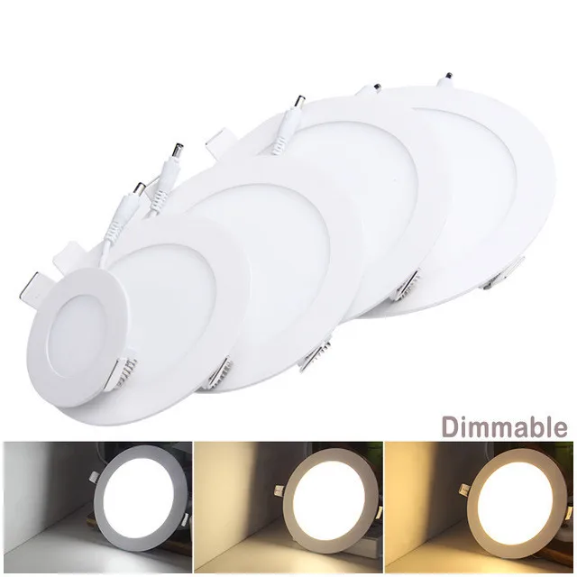 LED Panel Light Best Sell White Color Frame 24W Lighting and Circuitry Design ROHS Office Aluminum Round Ceiling with Box 2-year