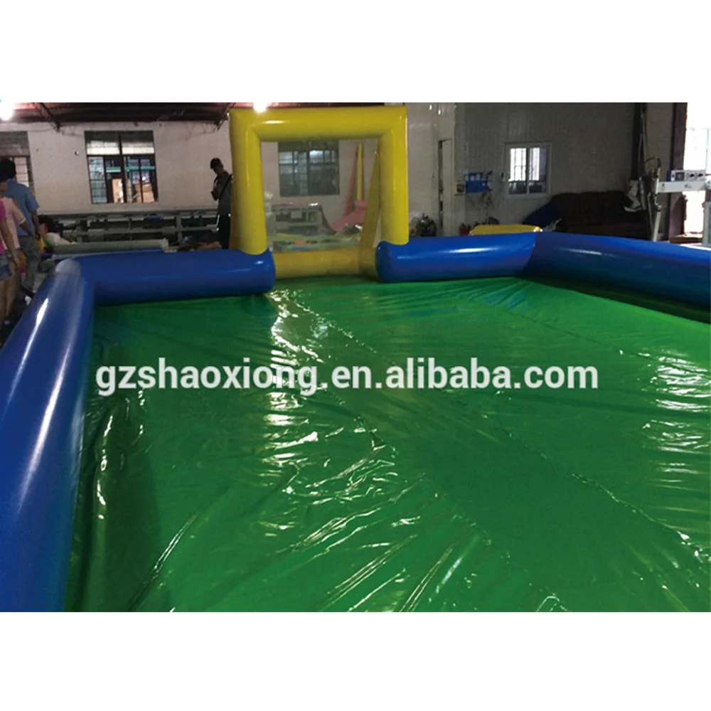 Inflatable Sport Game Toys Soccer Playground Inflatable Water Soap Soccer bubble  football Field For Sale