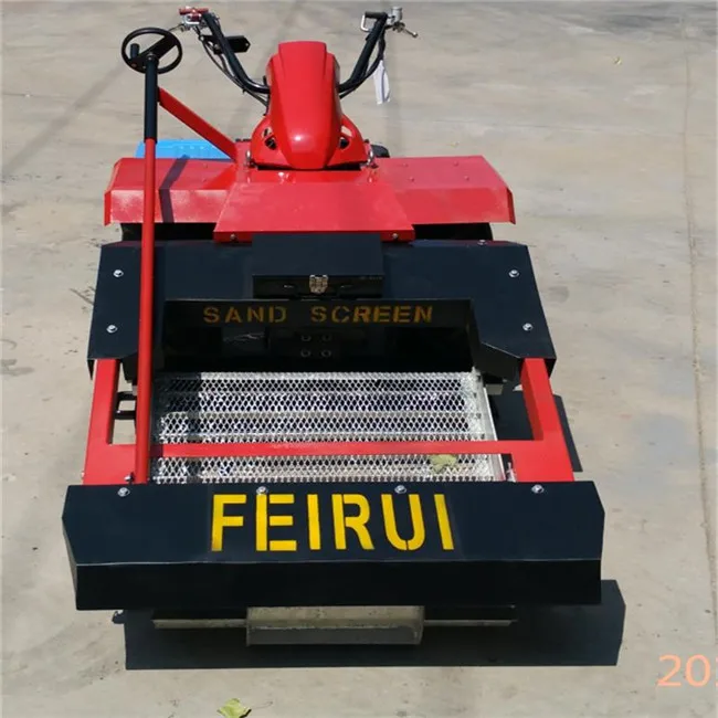 Red beach sand cleaning machine/beach cleaner