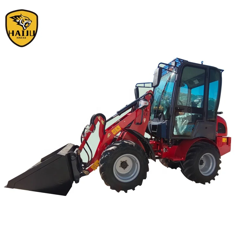 Articulated Small 4 Wheel Drive Mini Wheel Loader CS908 Capactity 800kg With 18.4KW 25HP Perkins 403J-11