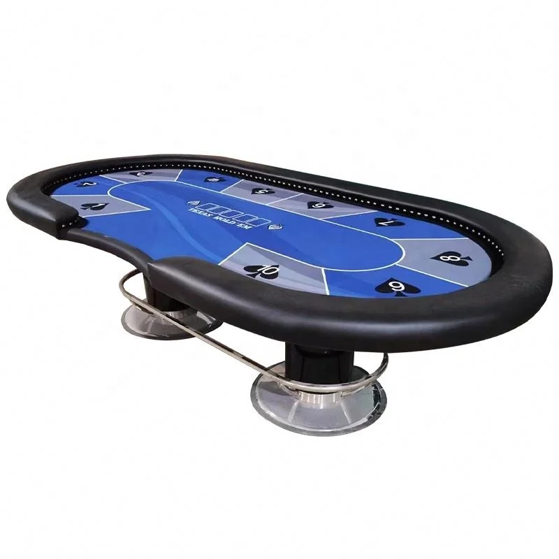 Hot Selling Indoor Foldable Casino Poker Game Table Deluxe 10 Players Gambling Poker Table For Entertainment