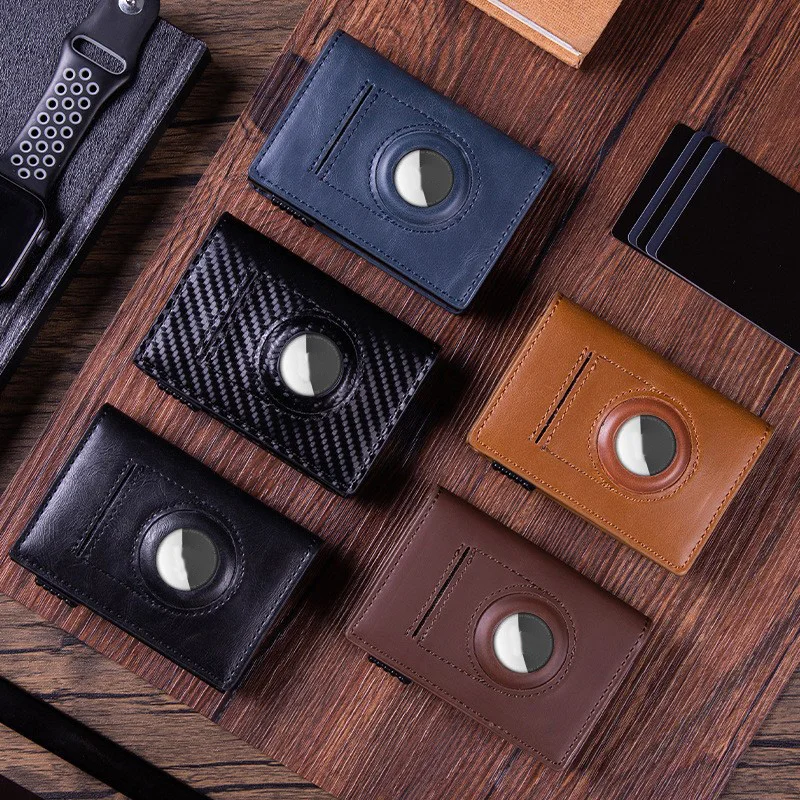 Wholesalers fashion mens RFID protection spring wallet genuine leather Wallet