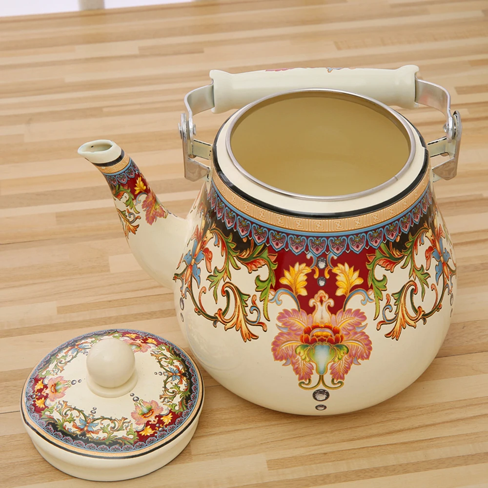 1.5L/2L/2.5L/3L/5L Stocks new style products  turkish enamel teapot water kettle enamel kettles