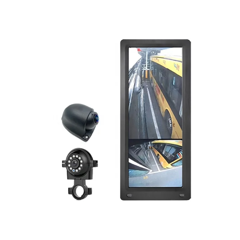 Good Quality AHD 1080P DVR waterproof  12.3 inch Front Rear Blind Area Car Monitor with rear view side view camera