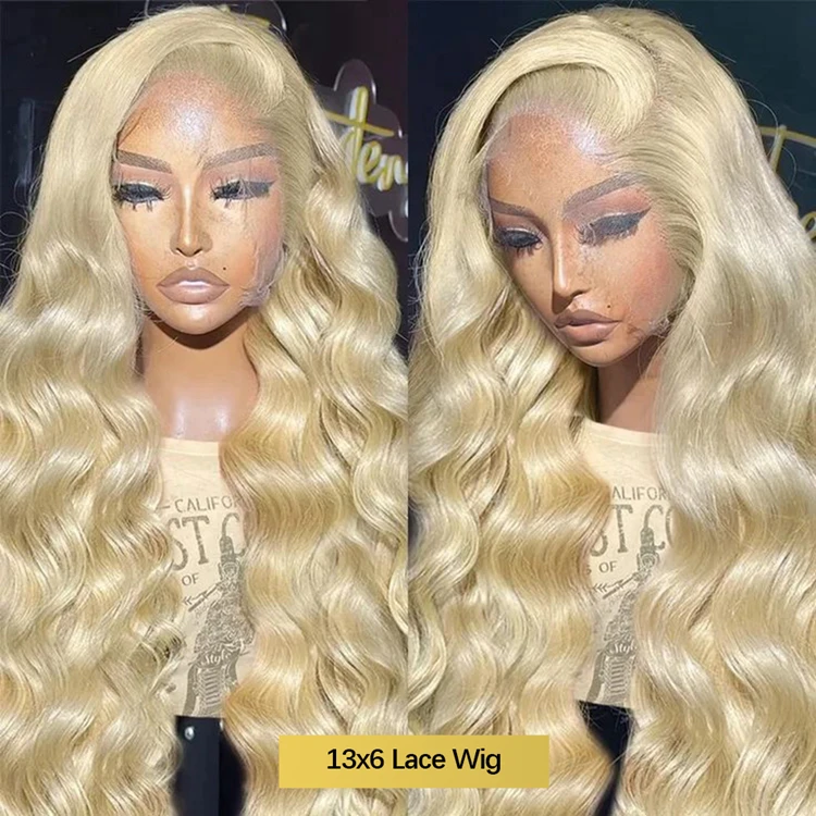 Парики из натуральных волос 13x6 613 прозрачные фронтальные волосы парик светлых 200% плотность