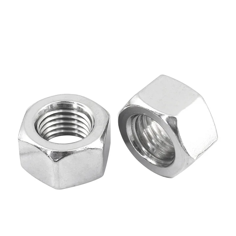 factory price custom Stainless steel 304 316 DIN 934 bolt and nut Hex Nut