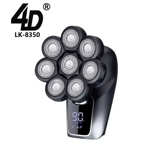4D LK8350 Faster Charging Waterproof Travel Shaving Machine Corded Cordless Razors Portable Nose Face Electric Head Shaver