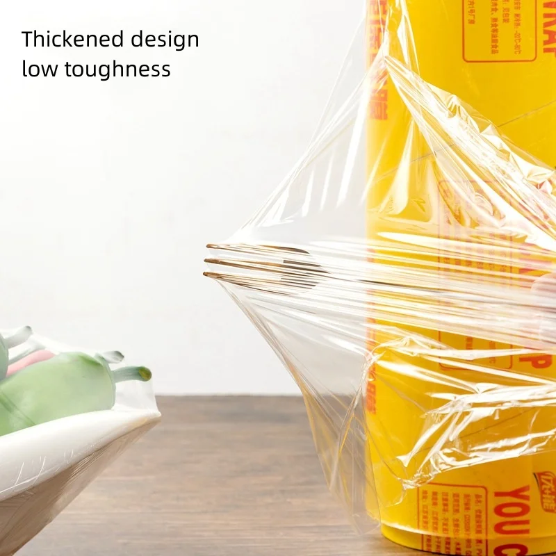 Factory Direct Sale 45cm*1500m Transparent Soft Food Wrap Pvc Cling Film 1000m For Prevent Air Oxidation/Dust/Odor Diffusion