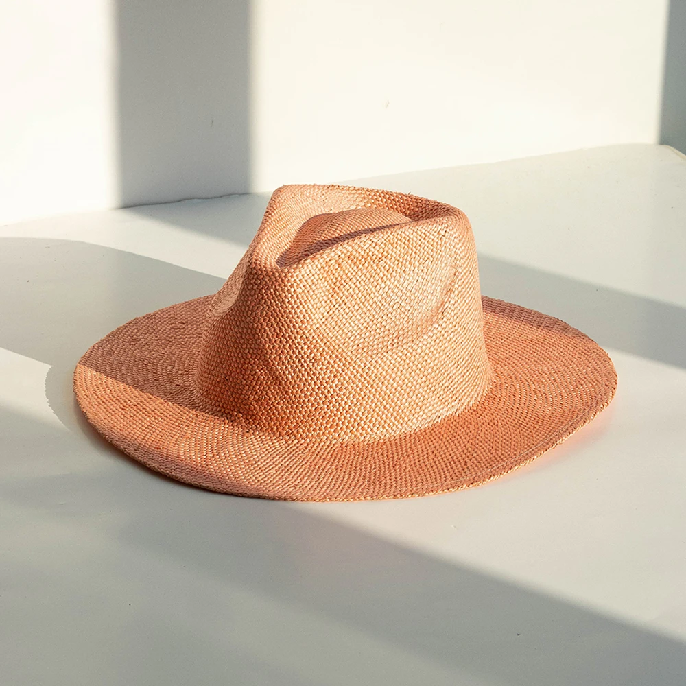 2025 Shinehats OEM Black Chapeau Femme Homme Panama Summer Hat Custom Logo Black Sombrero Women Sun Beach Design Straw Hats