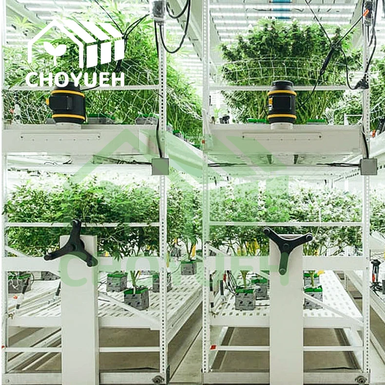 Система многослойных стеллажей для выращивания из оцинкованной стали система гидропонных отливов и