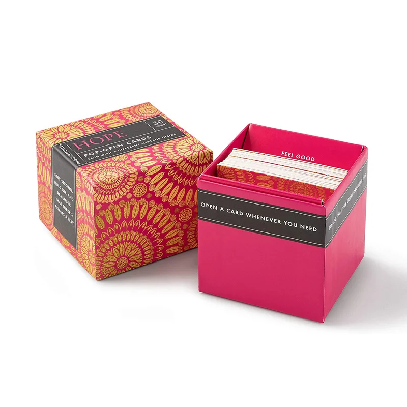 Pop Open Cards, BELIEVE, BE HAPPY, SMILE, THANK YOU, SHINE, HAPPY DAY- Inspirational gift card