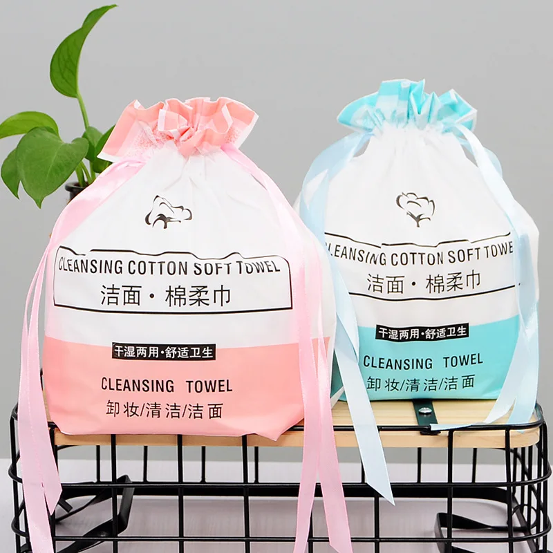 Disposable Face Towel Roll Pack Cleansing Towel Thickened Cotton Soft Makeup Remover Pure Cotton Cotton Pads 222 Pieces