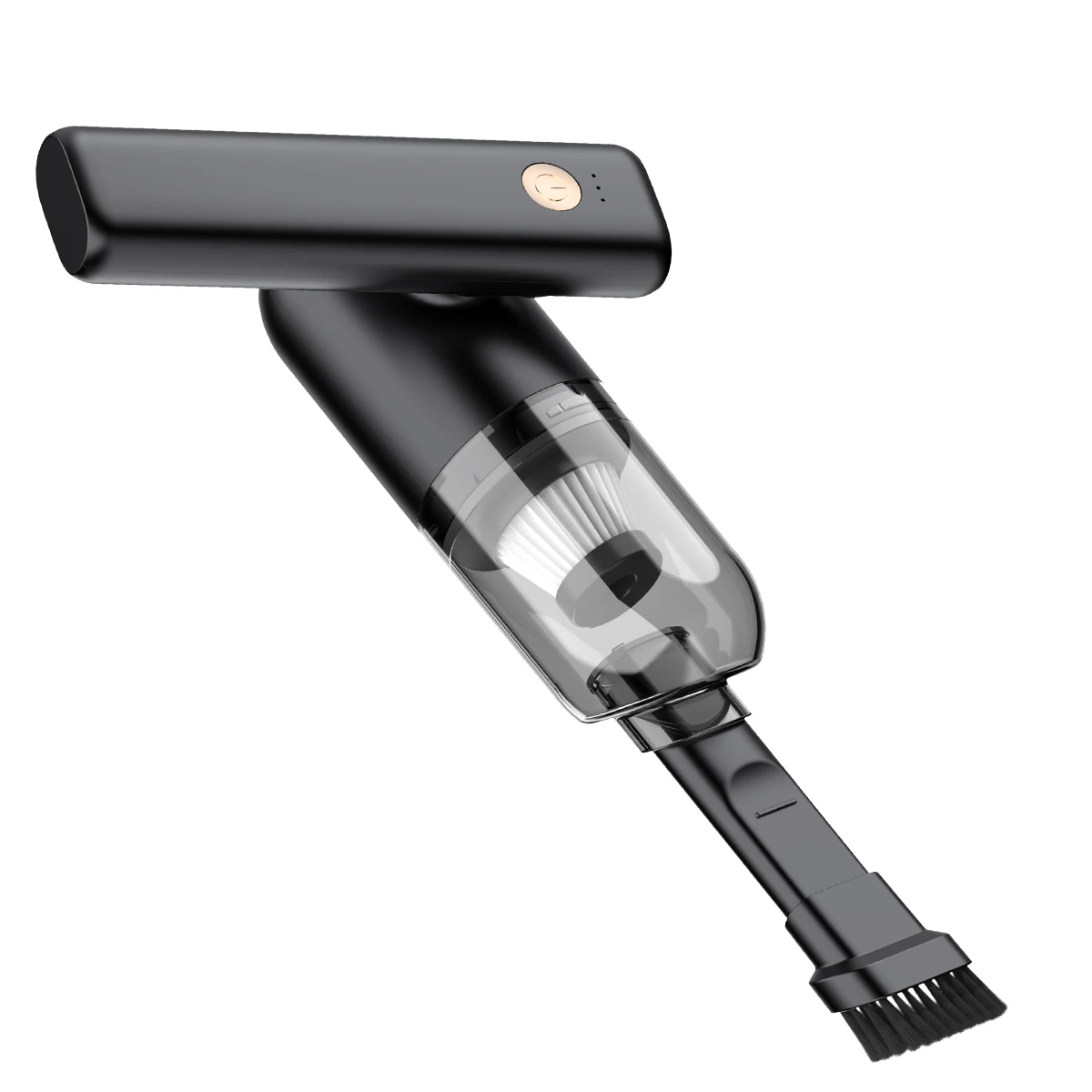 Беспроводной складной автомобильный пылесос, пылесос с двойной светодиодной подсветкой и аккумулятором