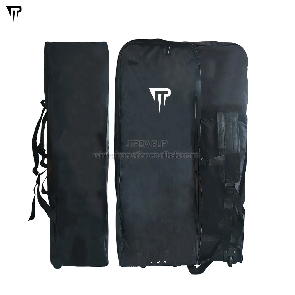 JTRDA bag with wheels 1680D carry bag cheap roller bag trolley backpack for SUP