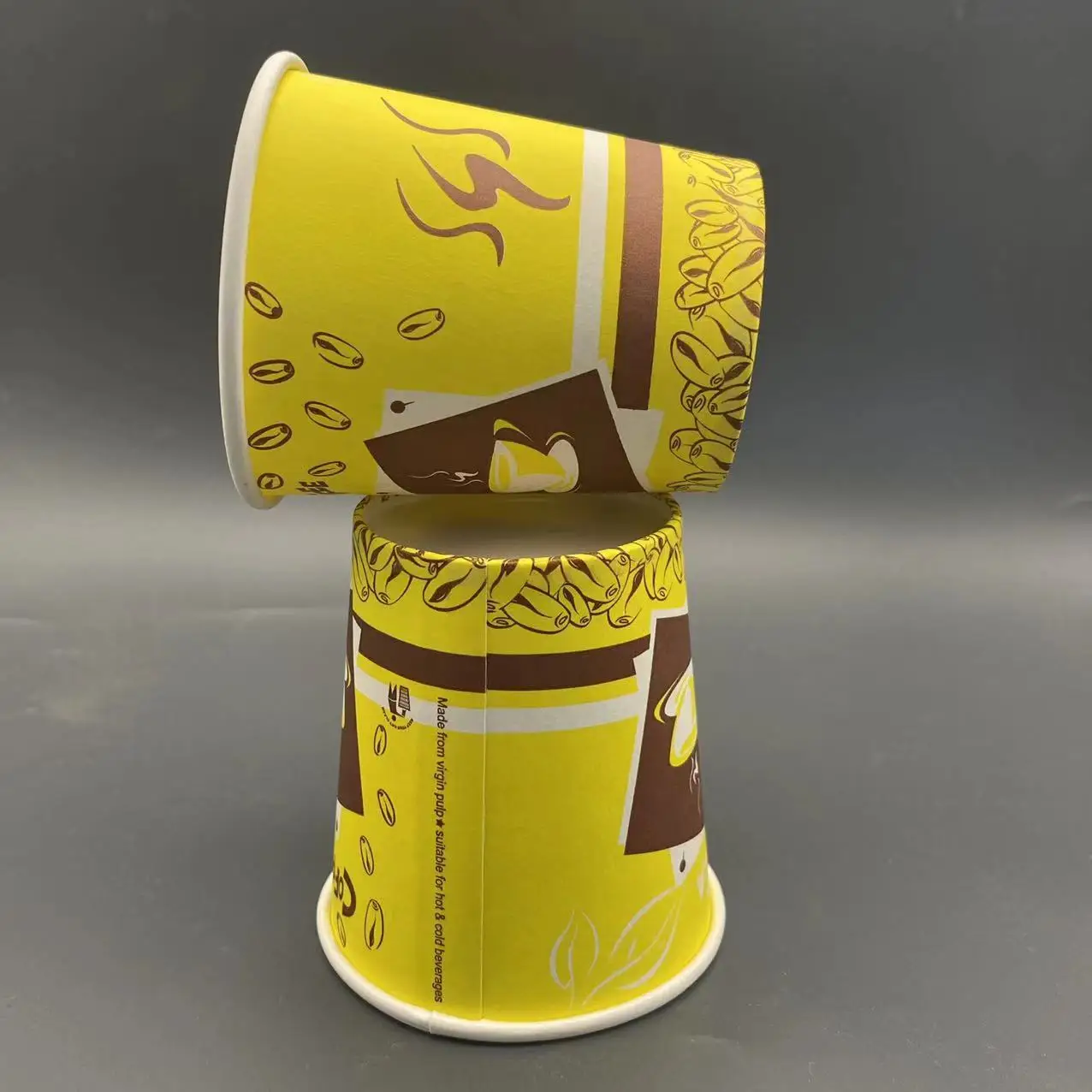 6oz supplier paper cup custom paper cup for coffees paper hot drink cup disposable Waterproof Wood Pulp Offset Printing