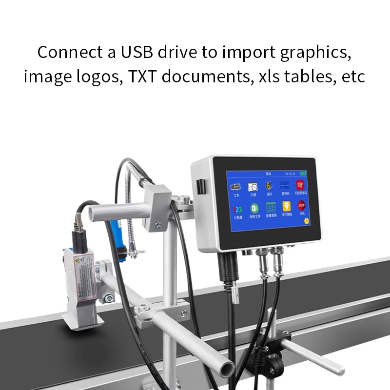 DM 4.3 Inch Online Machine Inkjet Printer Good Service Industrial Inkjet for Beverage Bottle Batch TIJ Inkjet Printer