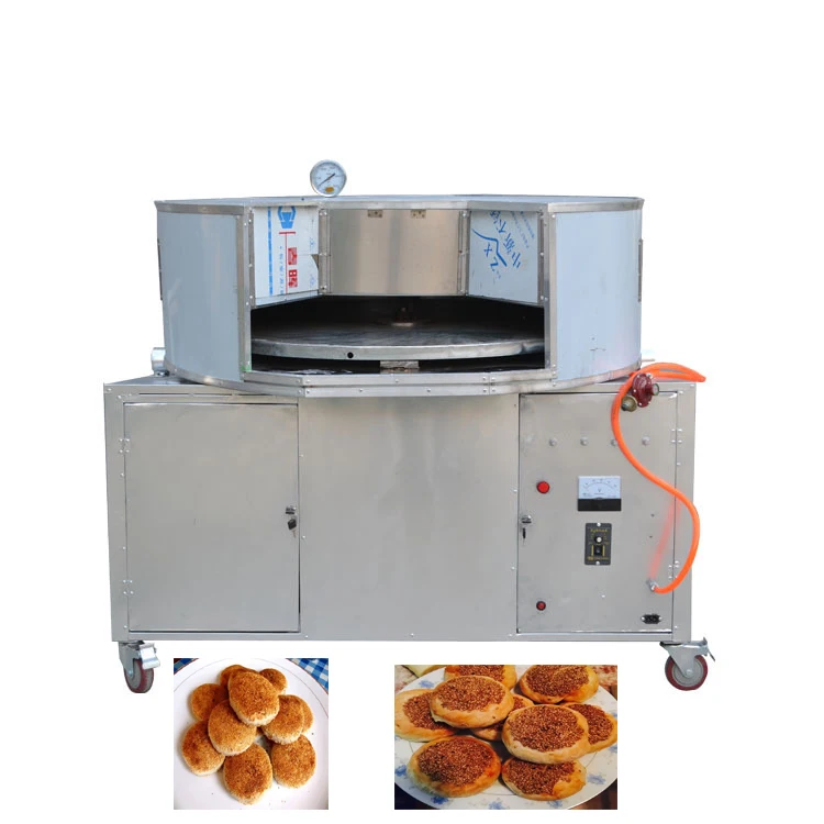 Commercial heavy duty automatic rotary roti and pita bread oven machine