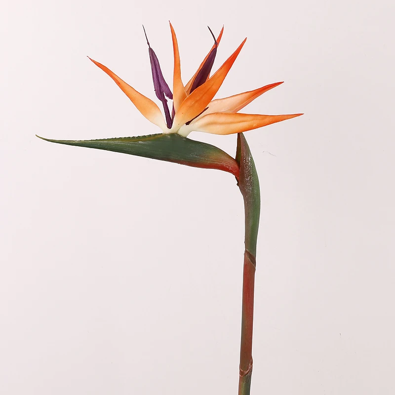 High quality Bird of Paradise Artificial Flowers Soft Rubber Flamingo Artificial Plant Home Wedding Photography Decoration