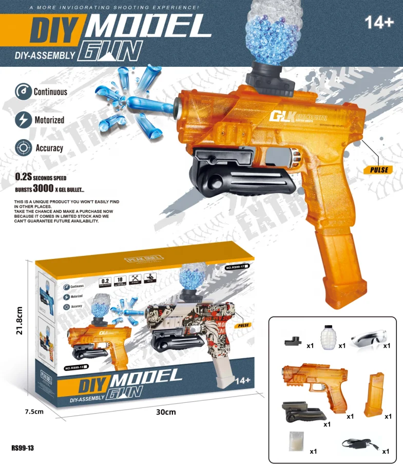 YIWU AULLAN Kids Toy gel Water Ball Gel Gun Automatic Electric Gel M416 AK47 UZI Gun Splatter Ball Gun