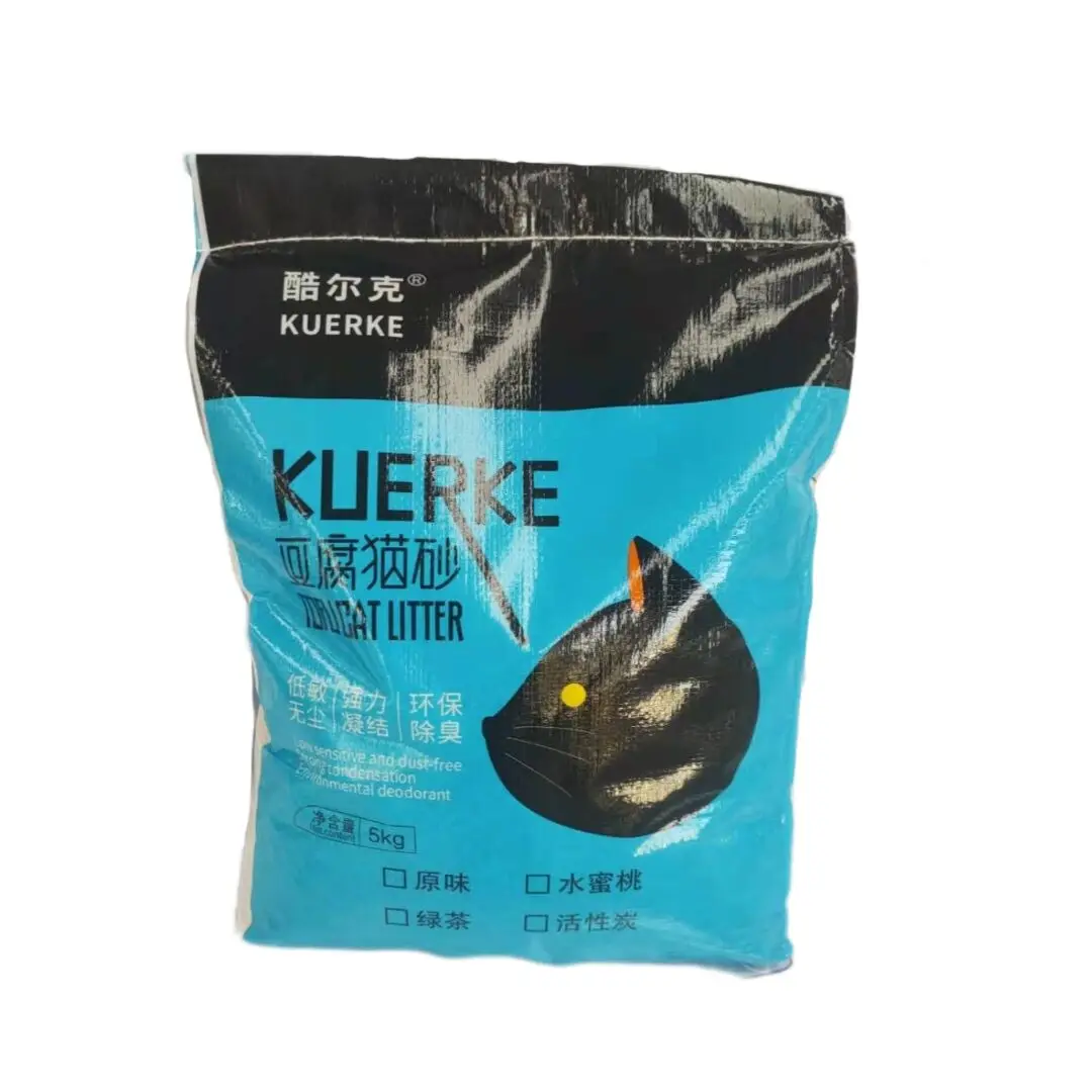 Factory wholesale natural tofu cat litter a variety of fragrance dust-free and easy to agglomerate tofu cat litter