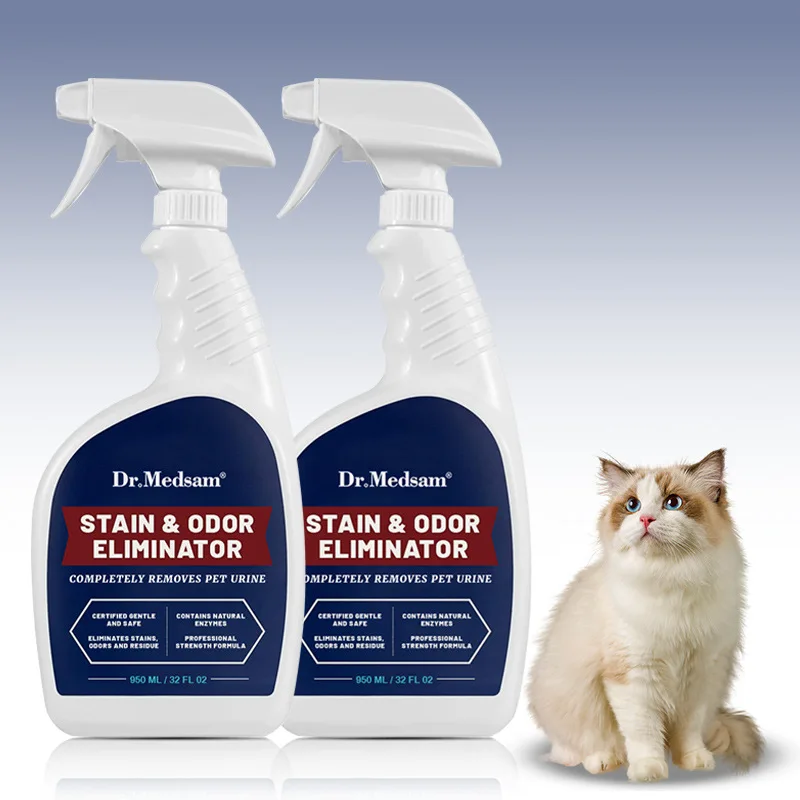 OEM Wholesale Deodorant Pet Bottle Customizable Size Logo small animal deodorizing spray For Dogs And Cats