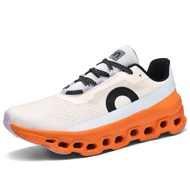 Carbon plate lightweight cushioning running shoes men's trend sports shoes wholesale