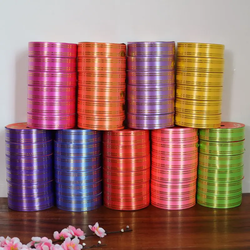 PP Ribbon Custom Size and Printing Polypropylene Party Celebrate Ribbon Advertising Packing Ribbon