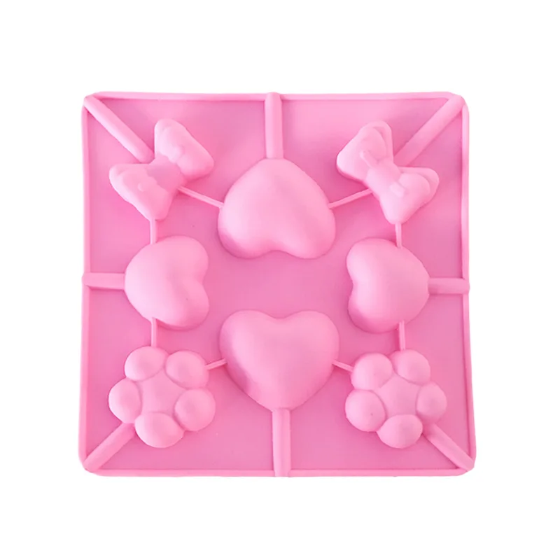 Lollipop Chocolate Silicone Mold 3D Ice Mold Cake Fondant Jelly Mould DIY Cake Baking Decoration Resin Soap Mold Baking Tools