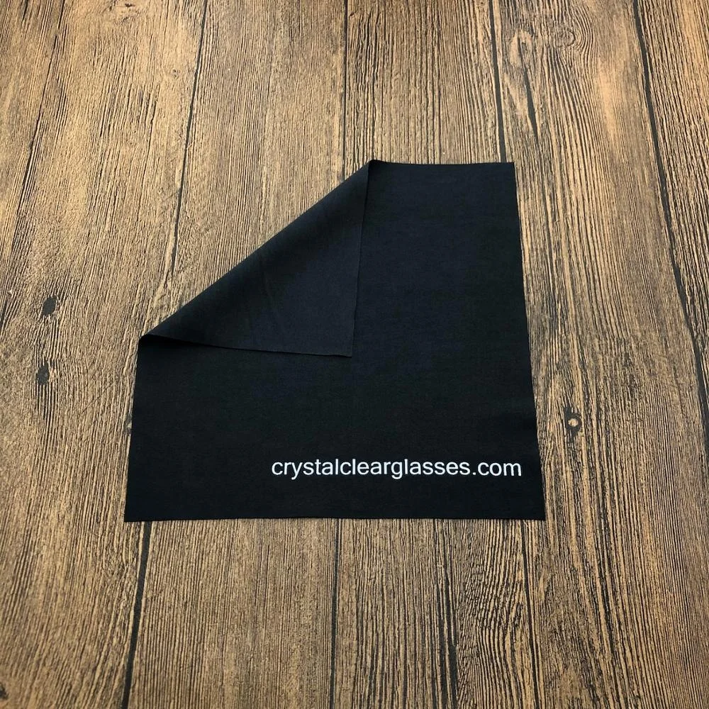 LED LCD Screen Silk Screen Print Microfiber Cleaner Cleaning Cloth For Mobile Phone Screen